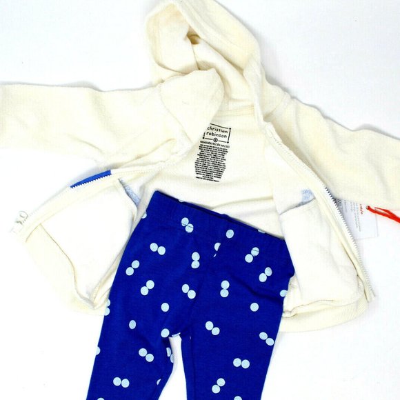 Baby Whale Print Hoodie & Bottom Set Christian Robinson x - Picture 4 of 5